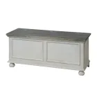 Kist met structuur van massief populierenhout Made in Italy - Dievis Viadurini