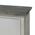 Kist met structuur van massief populierenhout Made in Italy - Dievis Viadurini