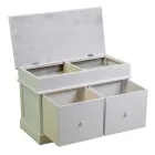 Binnenkist van hout met 2 laden - Meduse Viadurini