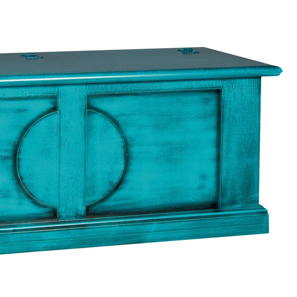 Kist van gefineerd hout met verschillende afwerkingen Made in Italy - Krishna Viadurini