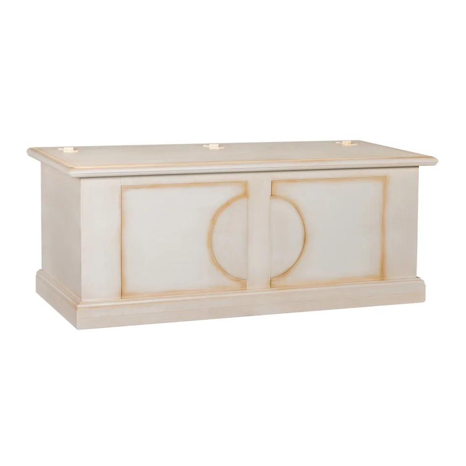 Kist van gefineerd hout met verschillende afwerkingen Made in Italy - Krishna Viadurini