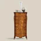 Ladekast met 7 lades in ingelegd walnotenhout Gemaakt in Italië - Commodus Viadurini