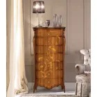 Ladekast met 7 lades in ingelegd walnotenhout Gemaakt in Italië - Commodus Viadurini