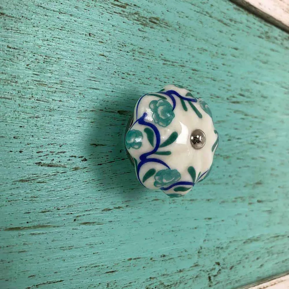 Ambachtelijke ladekast met 4 laden in wit hout Made in Italy - Manhattan Viadurini