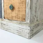 Ambachtelijke ladekast in massief hout met 9 laden Made in Italy - Pierrot Viadurini