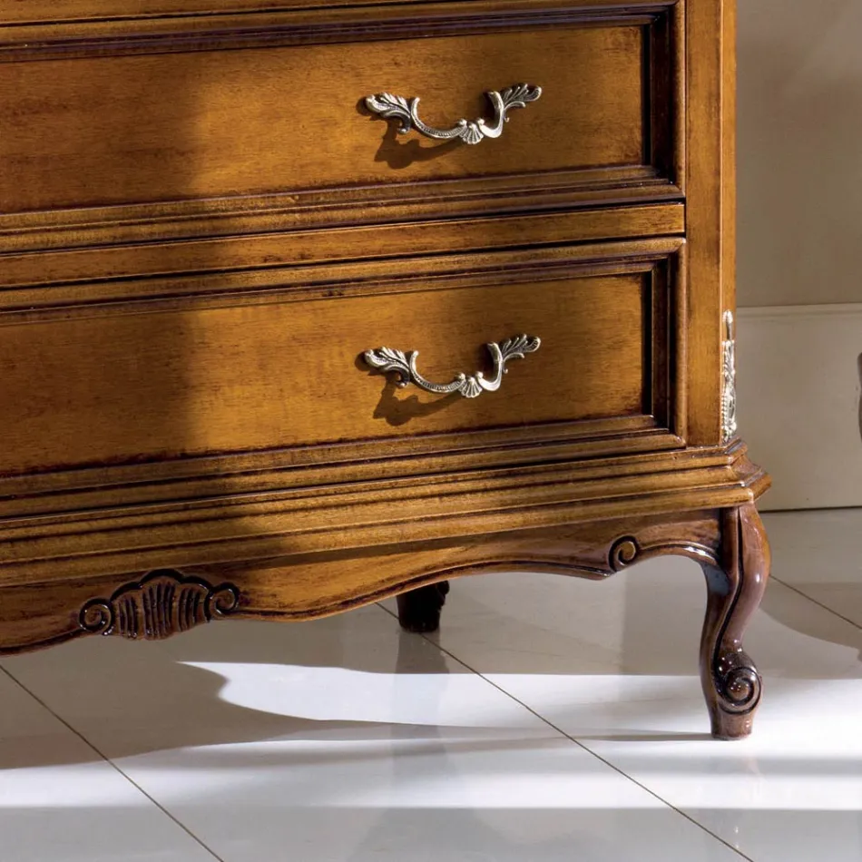 Klassieke slaapkamer commode met 4 lades Made in Italy - Richard Viadurini