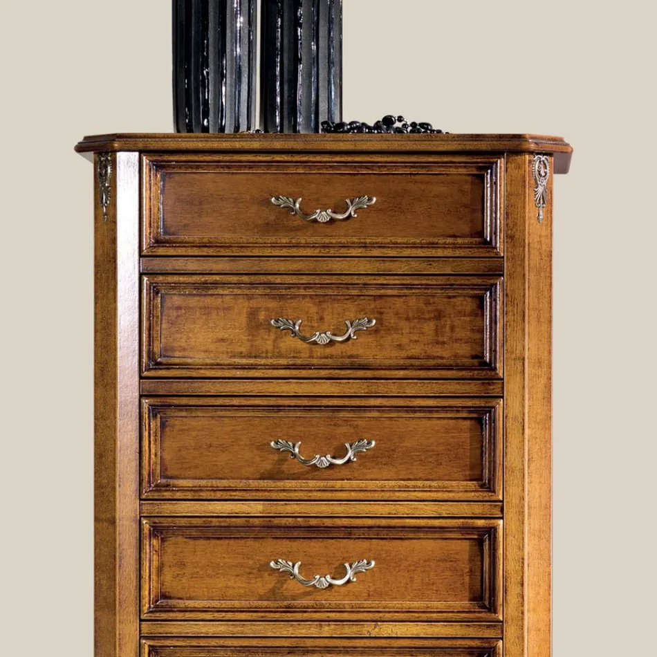 Klassieke houten kist met 7 of 5 lades Made in Italy - Richard Viadurini