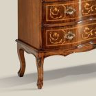 Ladekast in klassieke stijl in hout met 3 lades Made in Italy - Elegant Viadurini