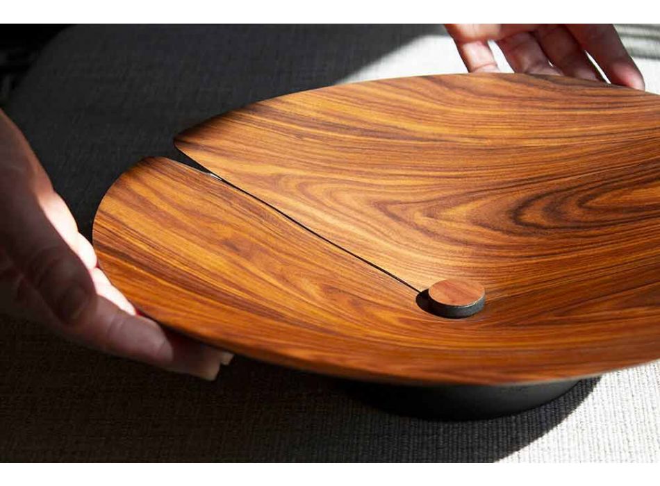 Center Table Fruit Holder Modern in massief hout gemaakt in Italië - Stan Viadurini