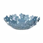 Middelpunt met bloemen in modderijzer, wit of blauw - Marken Viadurini