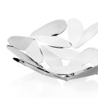 Elegant design middelpunt met zilveren metalen harten Made in Italy - Arlan Viadurini
