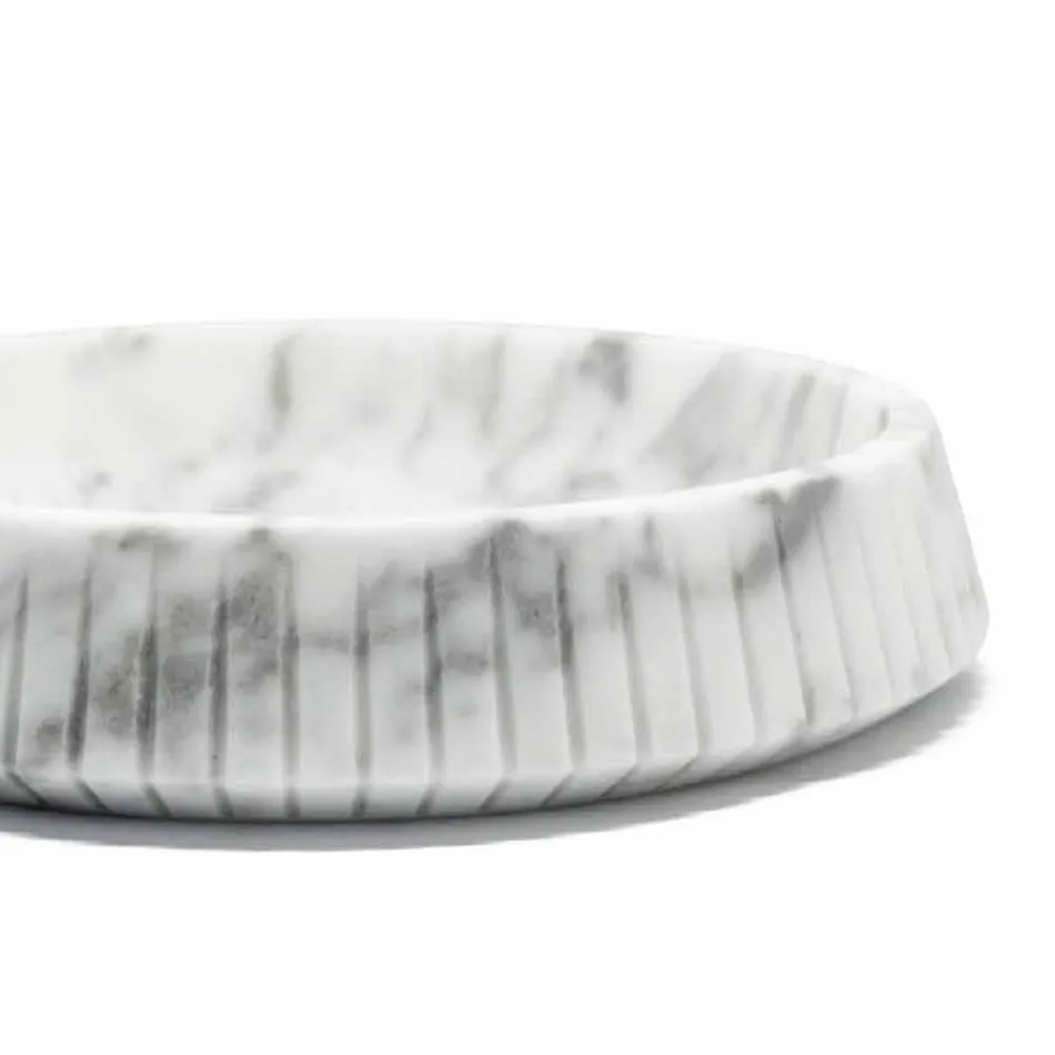 Wit Carrara marmeren design middelpunt gemaakt in Italië - Bryan Viadurini