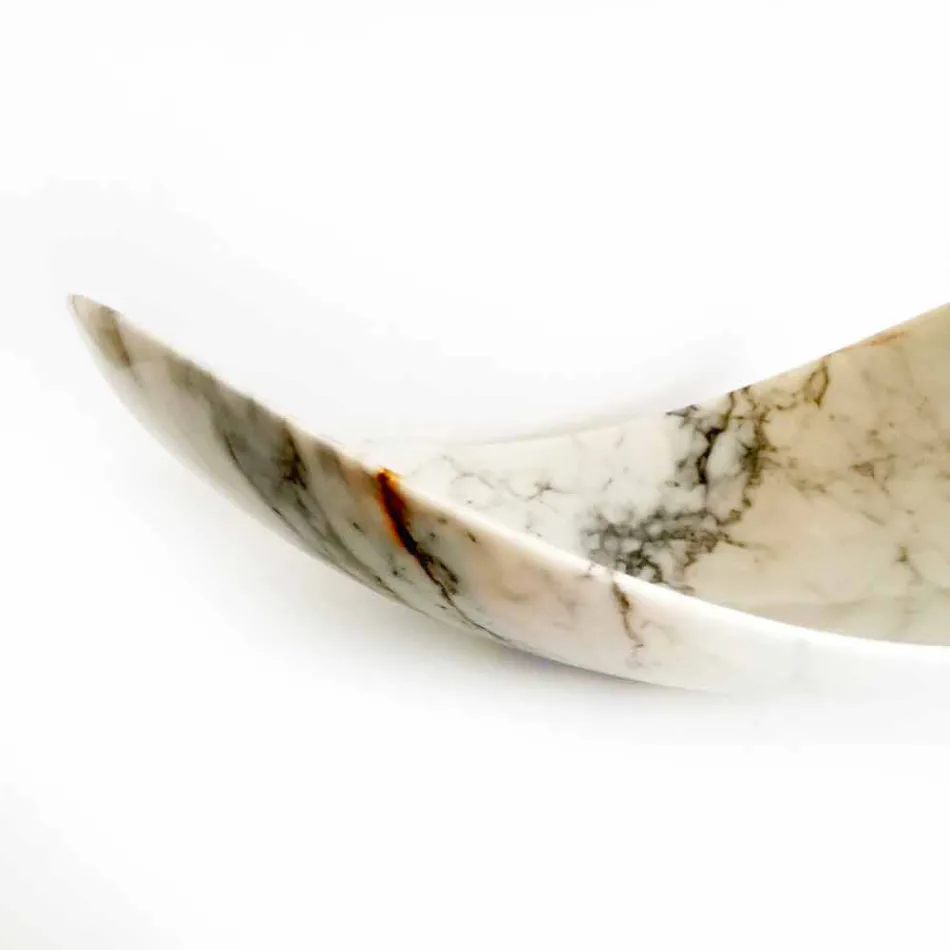 Middelpunt in Paonazzo Marmer van Made in Italy Design - Libeccio Viadurini