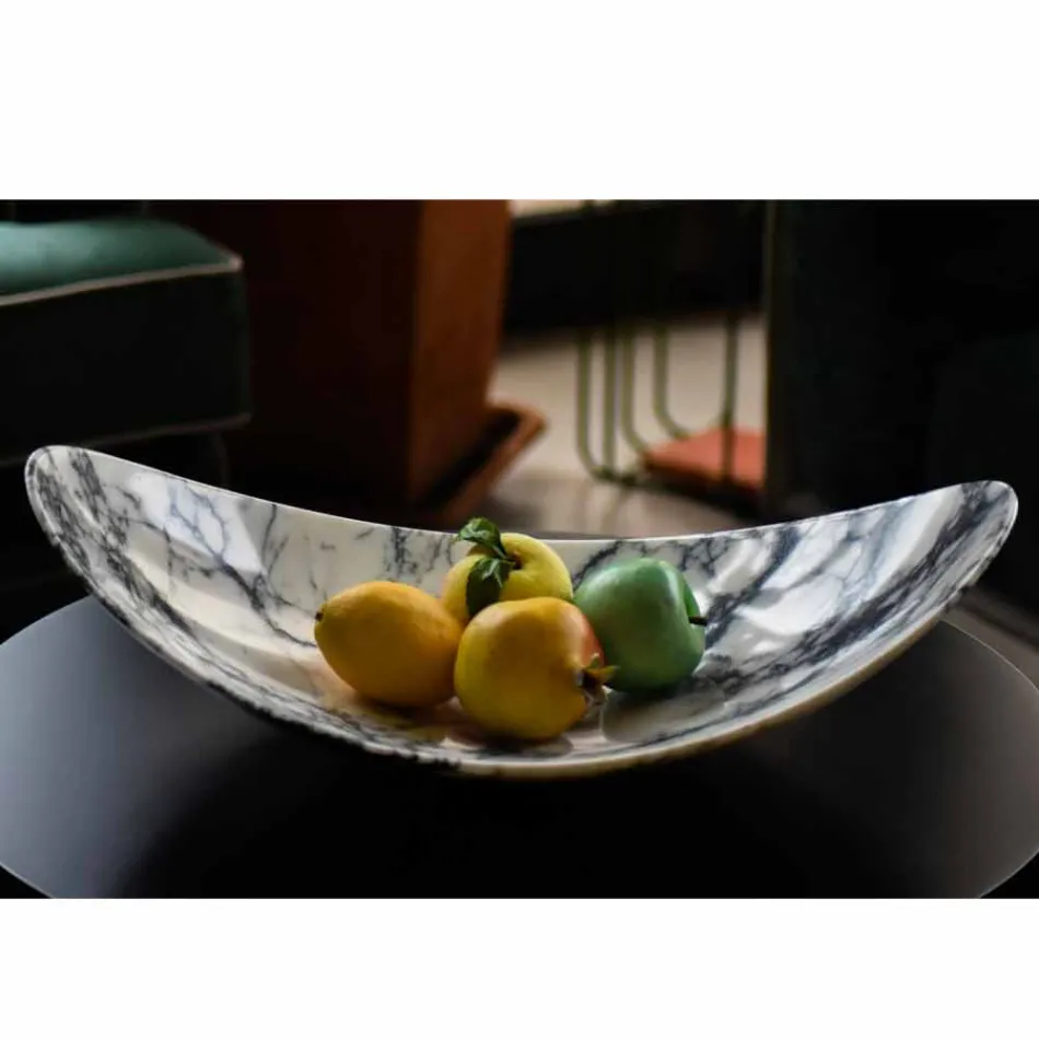 Middelpunt in Paonazzo Marmer van Made in Italy Design - Libeccio Viadurini