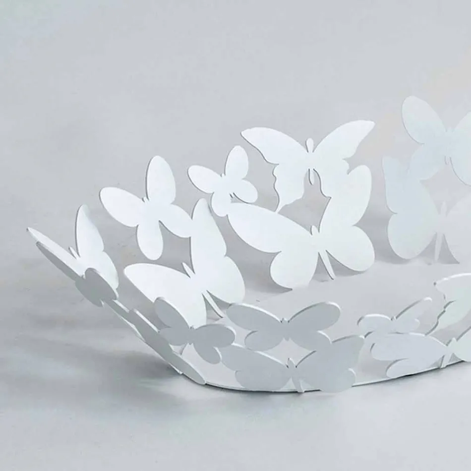 Modern ovaal middelpunt in wit of beige ijzer Made in Italy - Leiden Viadurini