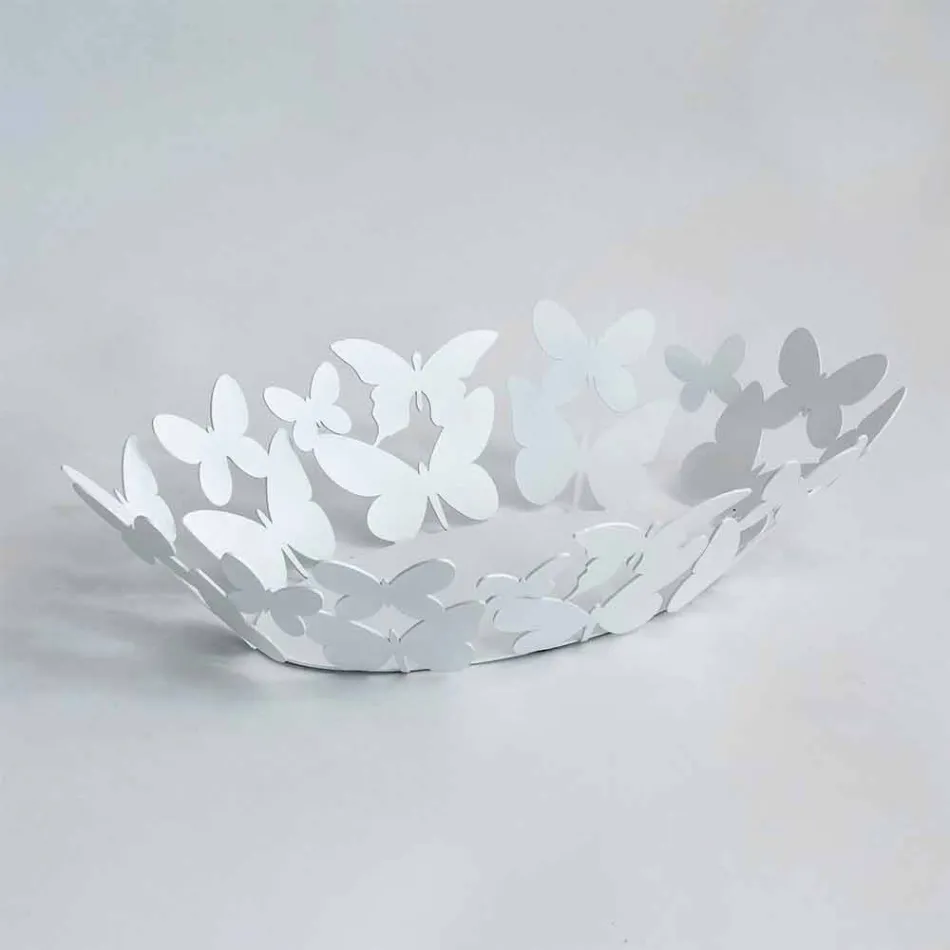 Modern ovaal middelpunt in wit of beige ijzer Made in Italy - Leiden Viadurini