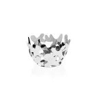 Rond middelpunt eigentijds design gedecoreerd zilver metaal - Cordoba Viadurini