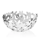 Rond middelpunt eigentijds design gedecoreerd zilver metaal - Cordoba Viadurini