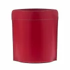 Afval papier mand gemaakt in Italië in geregenereerde Canistro leer Viadurini