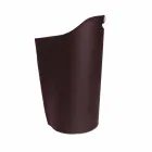 Indoor pellet houder mand lederen 15 Kg Sapel ontwerp Viadurini