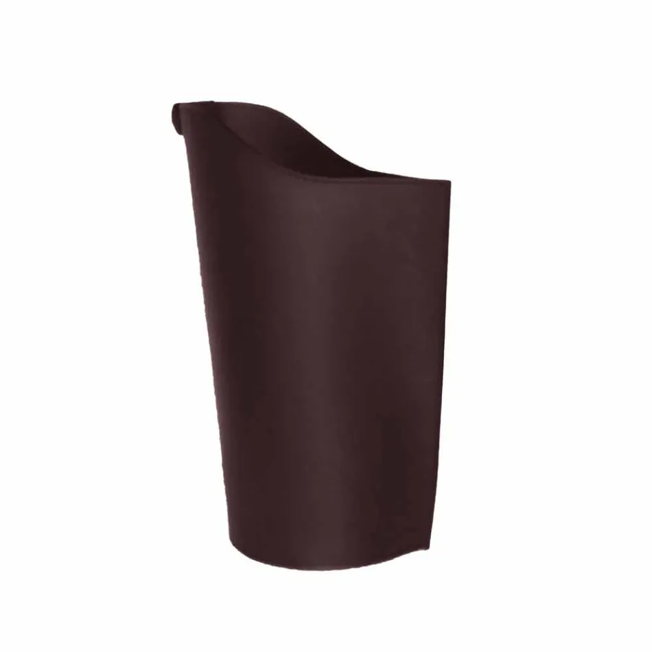 Indoor pellet houder mand lederen 15 Kg Sapel ontwerp Viadurini