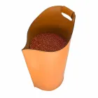 Indoor pellet houder mand lederen 15 Kg Sapel ontwerp Viadurini
