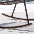 Outdoor schommelstoel van gegalvaniseerd metaal Made in Italy - Vikas Viadurini