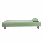 Design chaise longue voor buiten in metaal en stof Made in Italy - Selia Viadurini