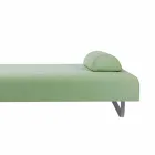 Design chaise longue voor buiten in metaal en stof Made in Italy - Selia Viadurini