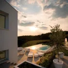 Design buitenchaise longue in wit polyethyleen Made in Italy - Ervin Viadurini