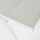 Outdoor chaise longue in textileen en aluminium met wielen, 4 stuks - Babilonia Viadurini