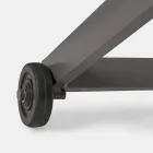 Outdoor chaise longue in textileen en aluminium met wielen, 4 stuks - Babilonia Viadurini