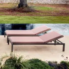 Tuinchaise longue met of zonder matras van hoge kwaliteit - Filomenalet Viadurini