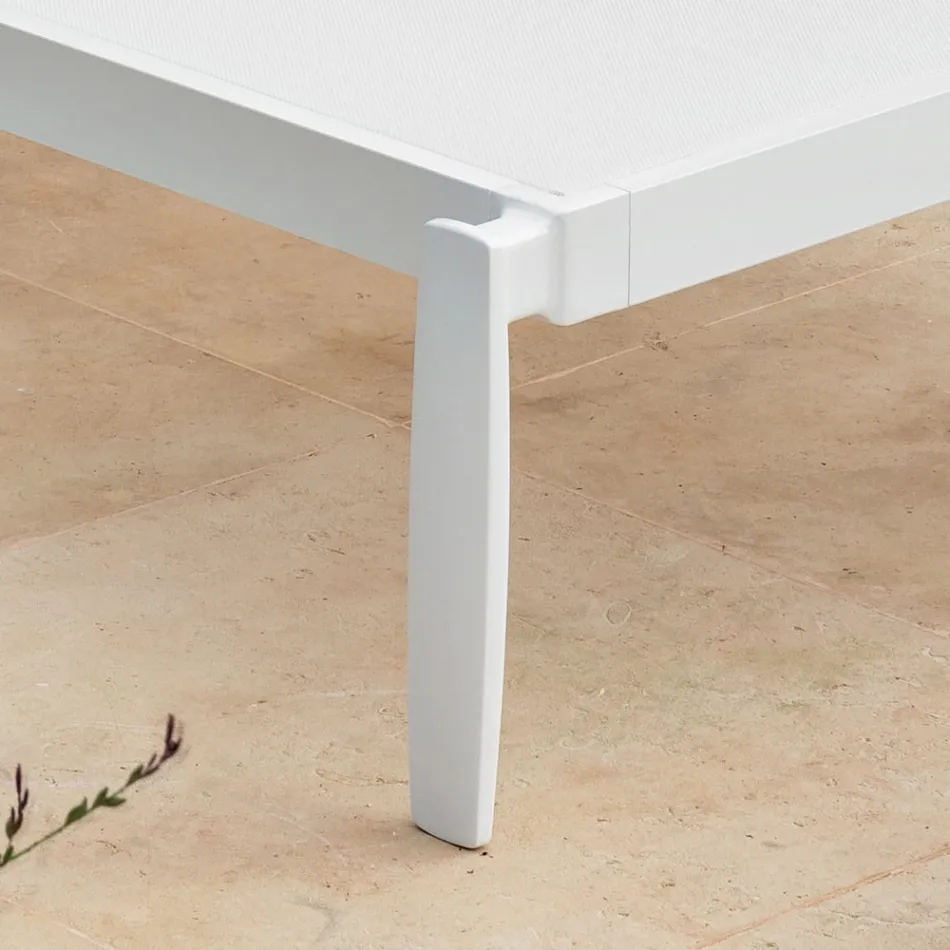 Tuinchaise longue met of zonder matras van hoge kwaliteit - Filomenalet Viadurini