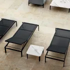 Tuinchaise longue met of zonder matras van hoge kwaliteit - Filomenalet Viadurini