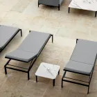 Tuinchaise longue met of zonder matras van hoge kwaliteit - Filomenalet Viadurini