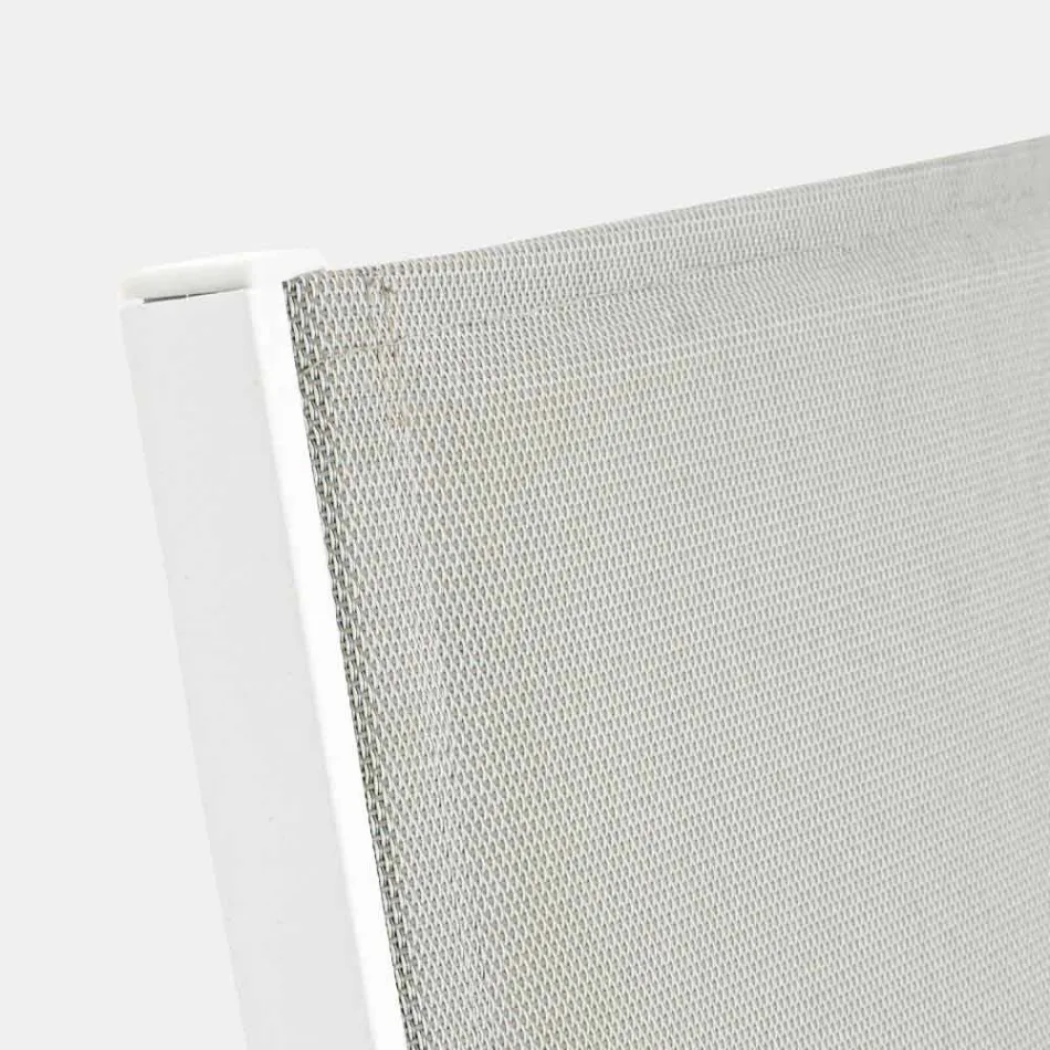 Tuinchaise longue met wielen en verstelbare rugleuning, 4 stuks - Babilonia Viadurini