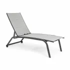 Tuinchaise longue met wielen en verstelbare rugleuning, 4 stuks - Babilonia Viadurini