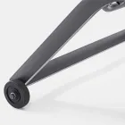 Tuinchaise longue met wielen en verstelbare rugleuning, 4 stuks - Babilonia Viadurini