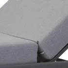 Tuinchaise longue in aluminium met stoffen bekleding - Eufemia Viadurini