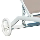 Tuin chaise longue in aluminium met zitting in Textilene - Zohra Viadurini