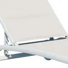 Tuin chaise longue in aluminium met zitting in Textilene - Zohra Viadurini