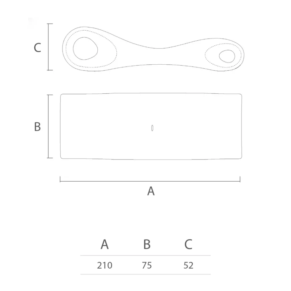 Tuin chaise longue in gekleurd polyethyleen Made in Italy - Flores Viadurini