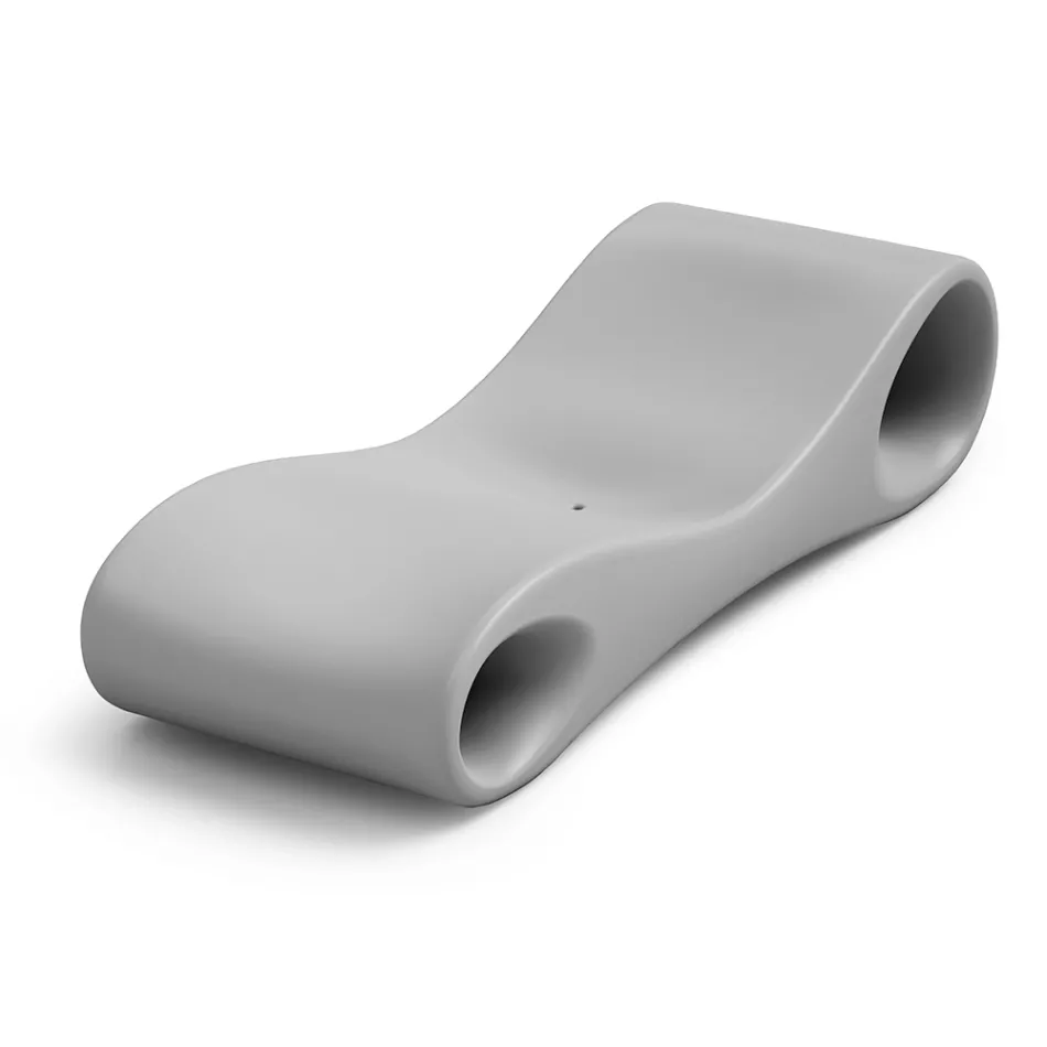 Tuinchaise longue van gekleurd polyethyleen Made in Italy - Flores Viadurini