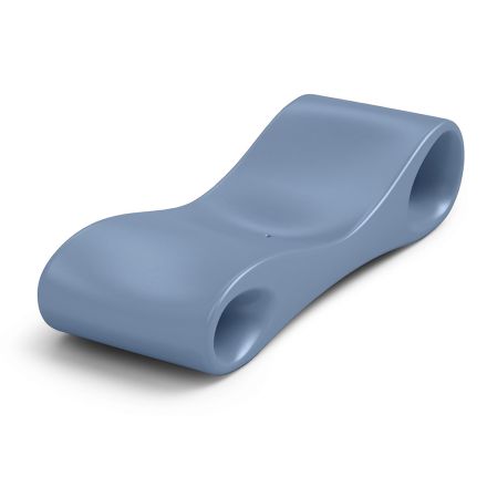 Tuin chaise longue in gekleurd polyethyleen Made in Italy - Flores Viadurini