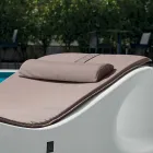 Tuin chaise longue in gekleurd polyethyleen Made in Italy - Flores Viadurini