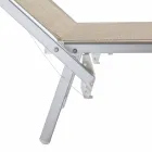 Moderne tuinchaise longue met parasol en verstelbare rugleuning - Arnold Viadurini