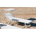 Moderne tuinchaise longue met parasol en verstelbare rugleuning - Arnold Viadurini