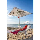 Moderne tuinchaise longue met parasol en verstelbare rugleuning - Arnold Viadurini