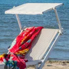 Moderne tuinchaise longue met parasol en verstelbare rugleuning - Arnold Viadurini